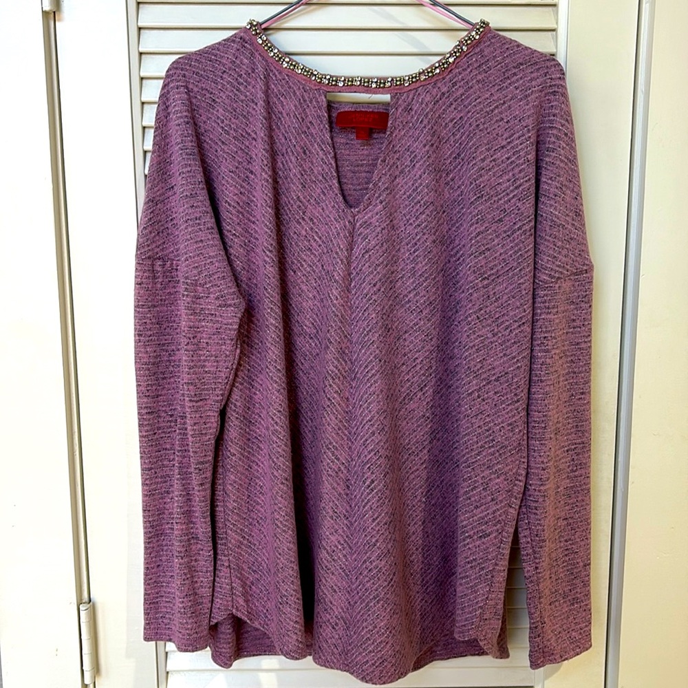 Women’s Valentines Sweater with Bling